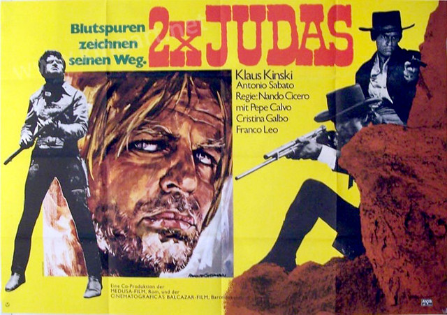 Due volte Giuda aka 2x Judas Germany Movie Poster horizon by Rodolfo Gasparri