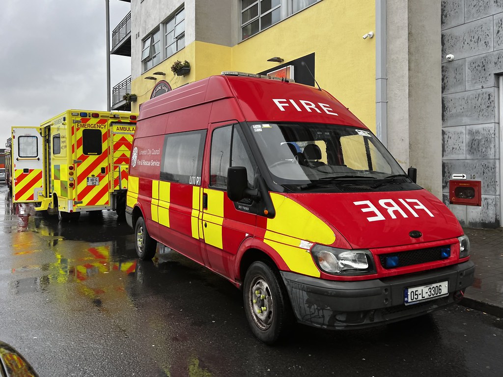 NAS EMS and Limerick Fire Brigade Attending Incident - Rathbane, Limerick City