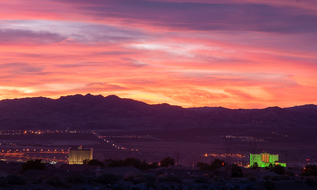 Sunset over Laughlin Nevada