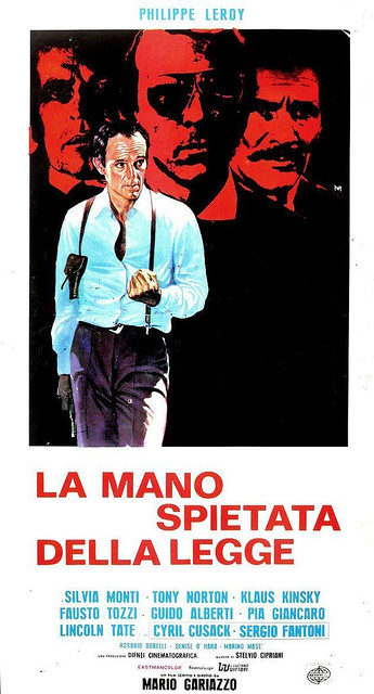 La Mano Spietata de lla Legge italian Movie Poster vertical by MOS alias Mario De Berardinis