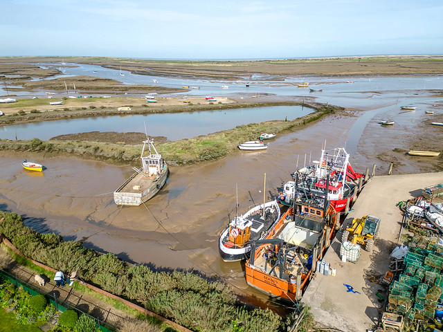 Perfect weather to get the drone out at Brancaster Staithe, Norfolk ... 26th March 24