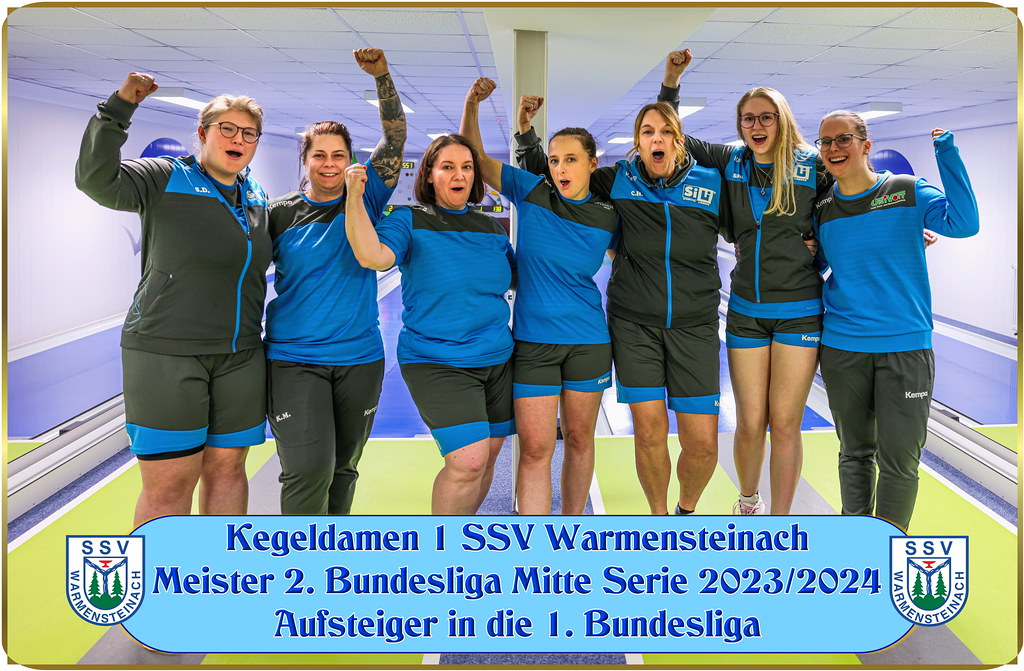 Damen 1 Kegeln SSV Warmensteinach Platz 3 zur Mannschaft des Jahres 2023 im Stadt und Landkreis Bayreuth