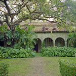 St. Bernard de Clairvaux Church, a.k.a. The Ancient Spanish Monastery, North Miami Beach View of the refectory and loggia. St. Bernard de Clairvaux is a 12th Century Spanish monastery cloister that was reconstructed in North Miami Beach and now serves as a Episcopal church. Photo was taken in 2002.
