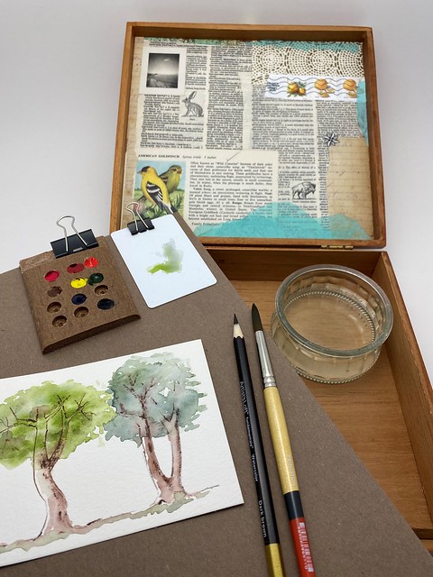 Portable watercolor studio pci