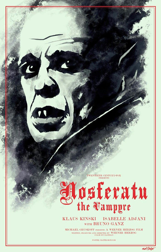 Nosferatu phantom der Nacht aka Nosferatu the Vampyre UK Movie poster by Matt Talbot