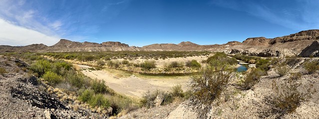Almost dry Rio Grande Panoramic