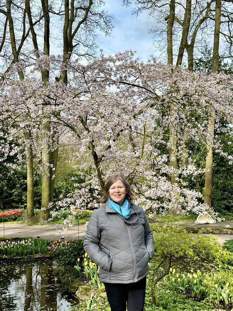 Nancy D. Brown, Keukenhof Gardens cherry blossoms, Lisse, Netherlands
