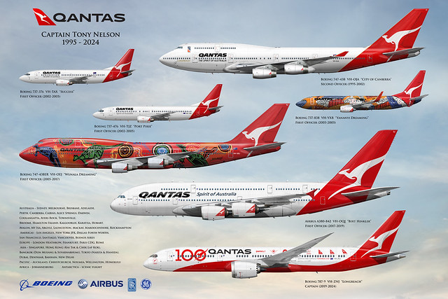 Captain Tony Nelson Qantas 30x20