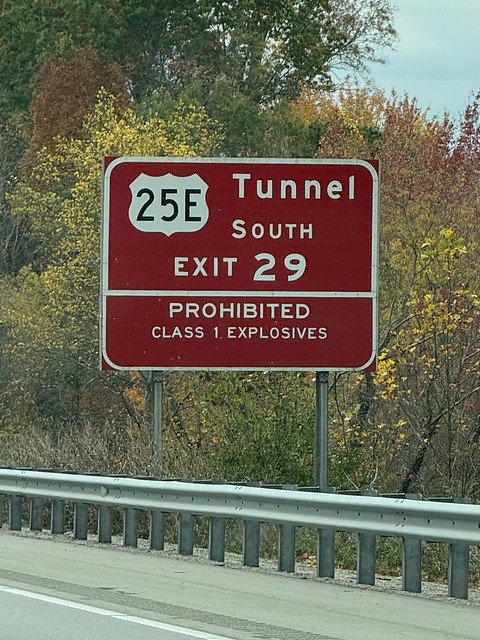 Sign for the Cumberland Gap Tunnel