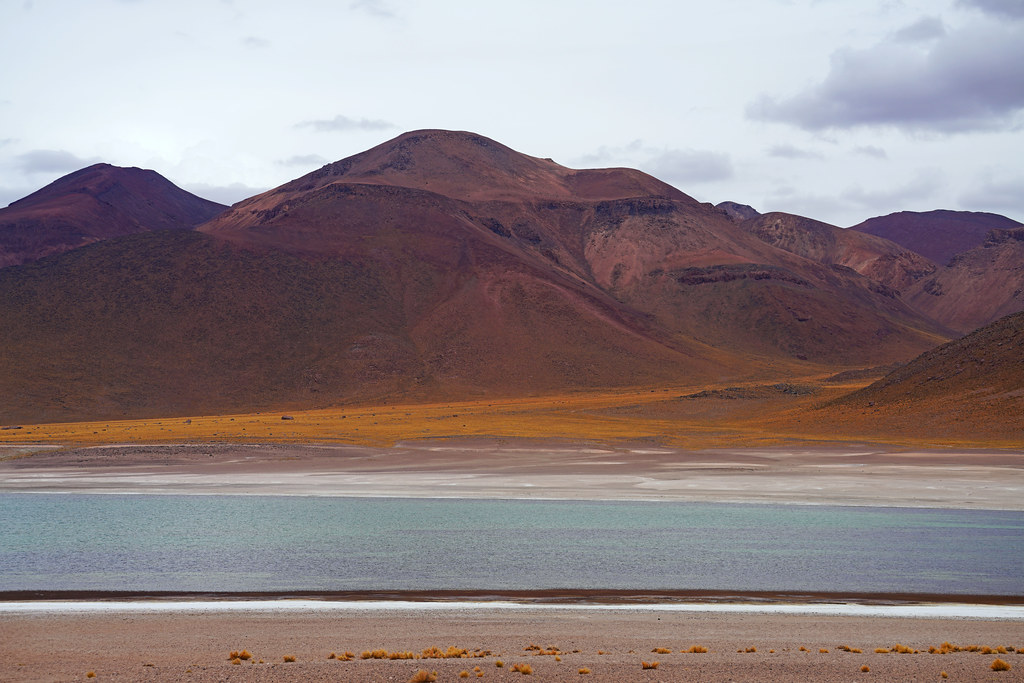 Mysterious landscape of Laguna Miscanti, Chile