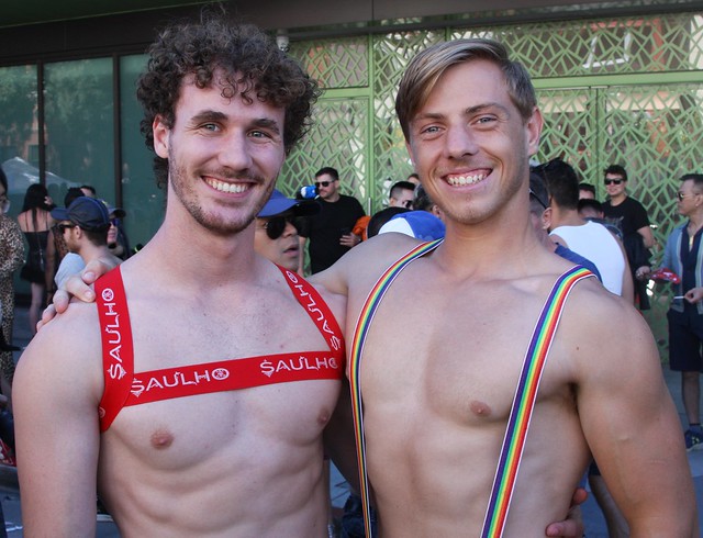 HANDSOME YOUNG MUSCLE HUNKS  ! ~ photographed by ADDA DADA ! ~  FOLSOM STREET FAIR 2023 ! ~