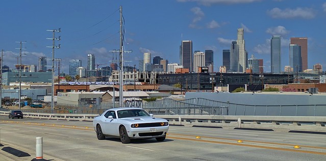 Challenger on 6th Street Viaduct L.A. PXL_20240326_180356241
