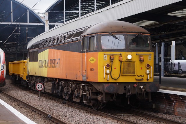 Colas Rail Freight Class 56 (56090) at Newcastle Central