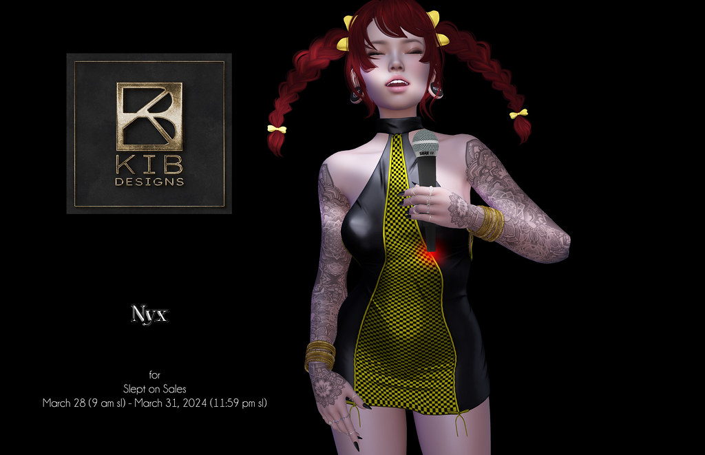 KiB DESIGNS - Nyx Dress for Slept on Sales March 28-31, 2024