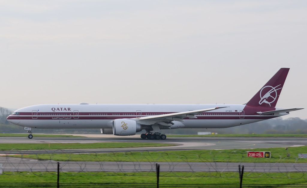 Qatar Airways -  A7-BAC - Boeing 777-300ER - EGCC