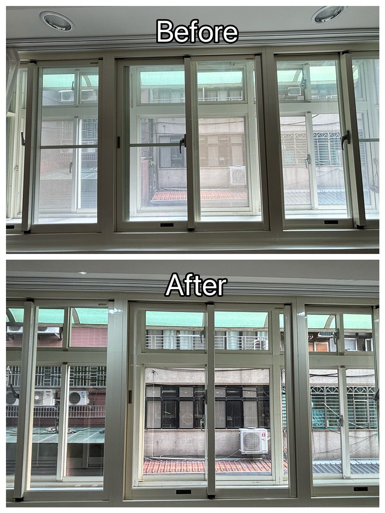 窗戶清潔推薦 一采窗戶玻璃清潔維護 窗明几淨，灰塵消失鼻子不
