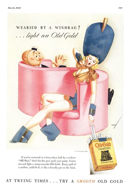 Vintage Advertisement 637 - Old Gold Cigarettes - 1935
