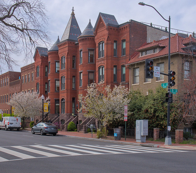 Old Rowhouses across from the Park