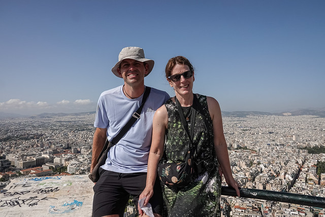 Kris and Jen, Athens, Greece