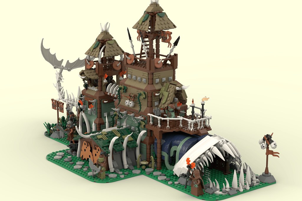 Lego IDEAS: The Orcs whale hideout!
