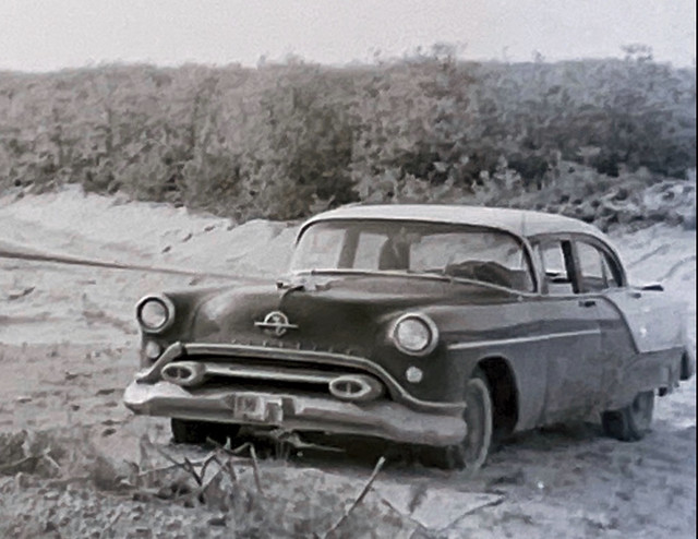 1954 Derelict Oldsmobile at Race Track