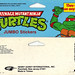GORDY TOY :: TEENAGE MUTANT NINJA TURTLES;  JUMBO Stickers hang tag  (( 1988 - 1989 ))