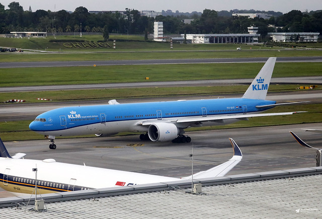 PH-BVF Boeing 777-306(ER), KLM, Changi Airport, Singapore