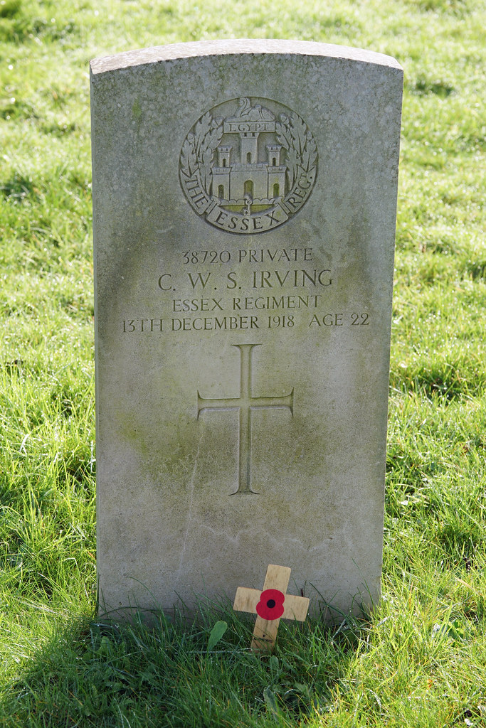 C.W.S. Stanley, Essex Regiment, 1918, War Grave, Aylesbury