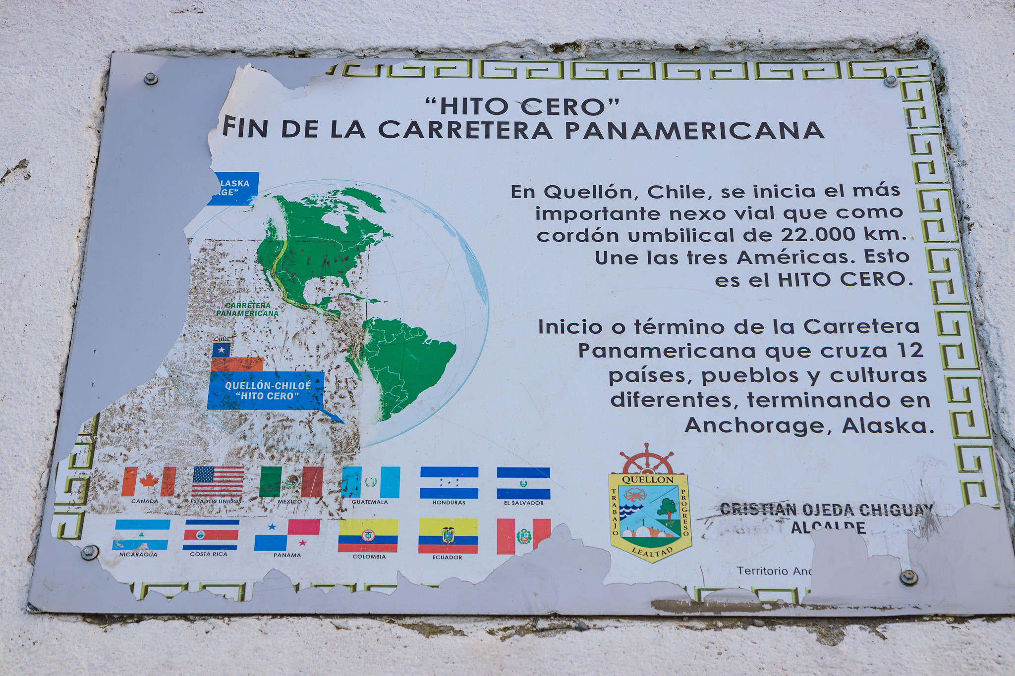 Fin de la route panaméricaine sur l'île de Chiloé au Chili