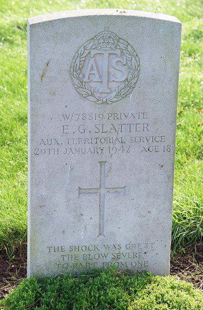 E.G. Slater, Auxiliary Territorial Service, 1942, War Grave, Aylesbury