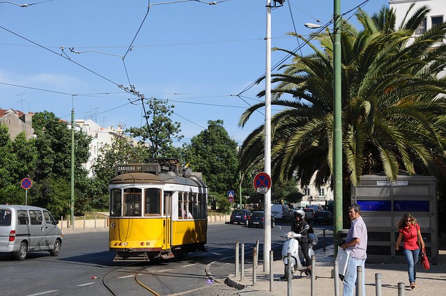 Tram 582 - Martim Moniz, Lisbon, Portugal