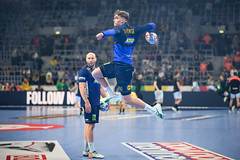 Mannheim, Germany, 15.01.2024,  Men Handball game between Sweden vs Netherlands ( 29 - 28 ) Men's EHF Euro 2024 - Group Phase