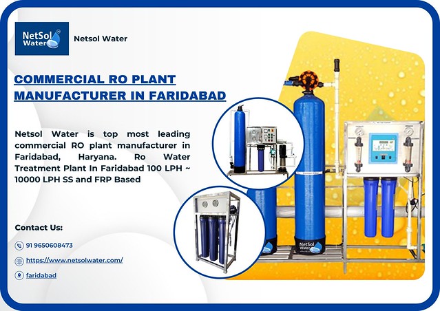 Commercial RO plant Manufacturer in Faridabad