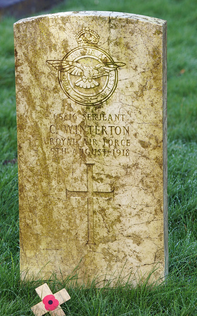 C. Winterton, Royal Air Force, 1918, War Grave, Aylesbury