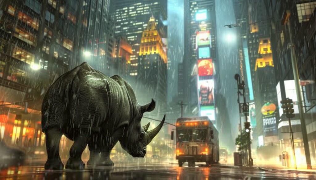 Série 56: Un rhino en ville (1)