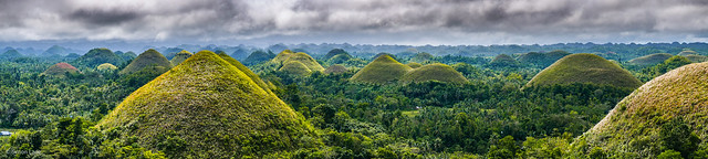 Chocolate Hills - Bohol Philippine Panorama