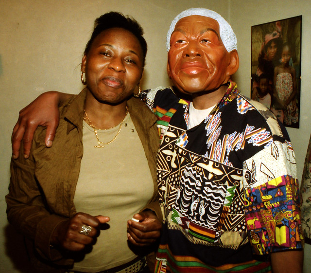 South African Nurses Party with Mpumi & Nelson Mandela Havercourt Belsize Park London March 2001  001y