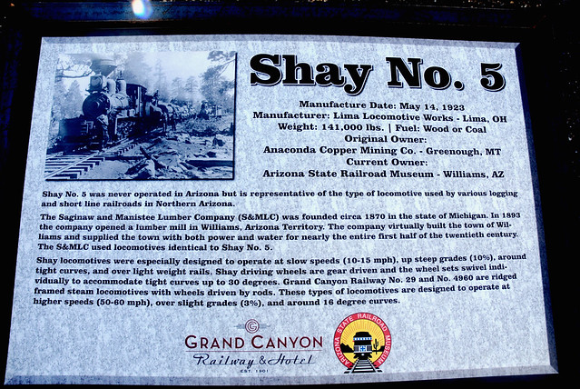 20141129 Shay No. 5 Steam Locamotive Sign