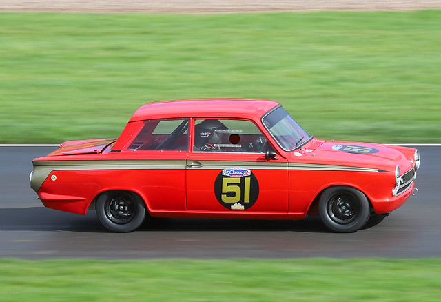 Ford Lotus Cortina 1600cc - Martin Sledmore and Joe Sledmore - CSCC Swinging 60s - Donington Park 2024