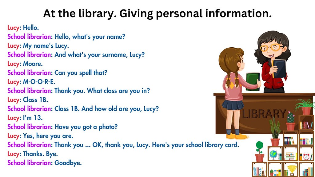 Amazing: (2) LUYỆN NGHE NÓI TIẾNG ANH - At the library – giving personal information - Let's study with Mây