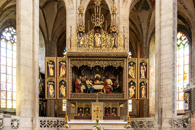 High Altar, St. Barbara's Church, Kutná Hora, Bohemia, Czech Republic