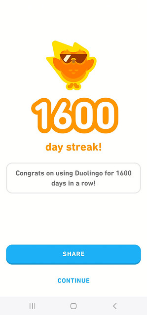 160-Day Duolingo Streak!