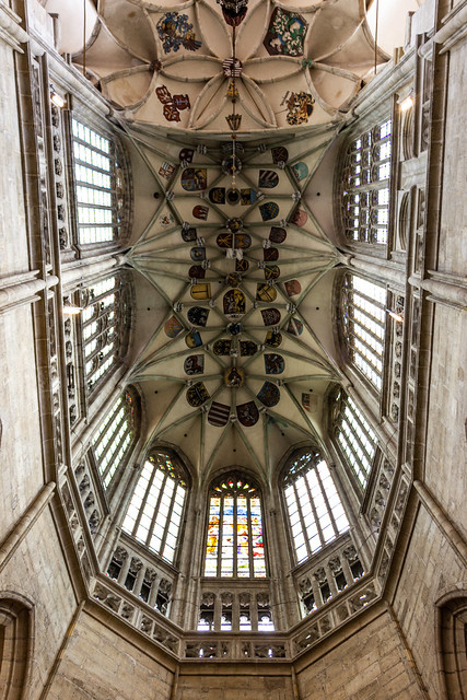Apse Rib Vault Ceiling, St. Barbara's Church, Kutná Hora, Bohemia, Czech Republic