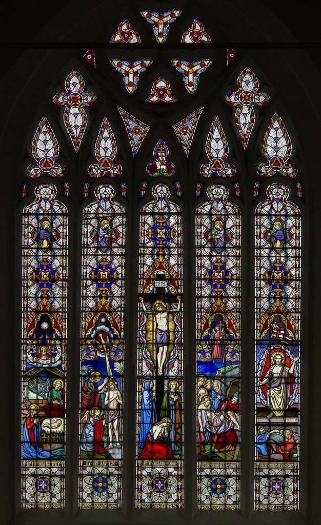East window, Holy Trinity church, Bradford-on-Avon