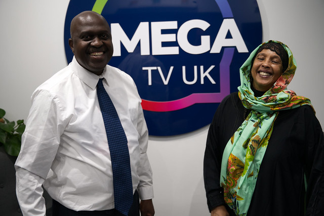 DSC_4492 Omega TV UK Studio Interview with Fouzia Somali Humanitarian and Steven Ugandan Journalist Live in London