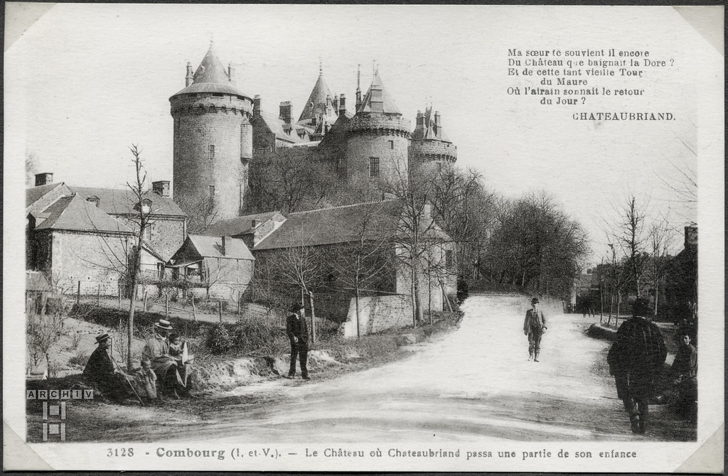 ArchivTappen42(1S)Album(1A)132 Combourg, Schloss, Bretagne, Frankreich, 1920er