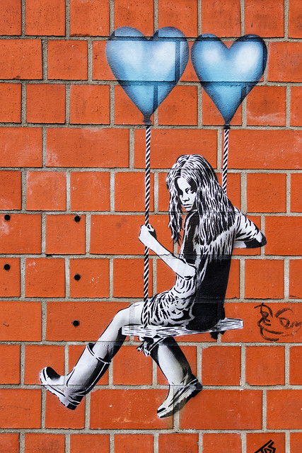 Swinging Girl  Graffiti