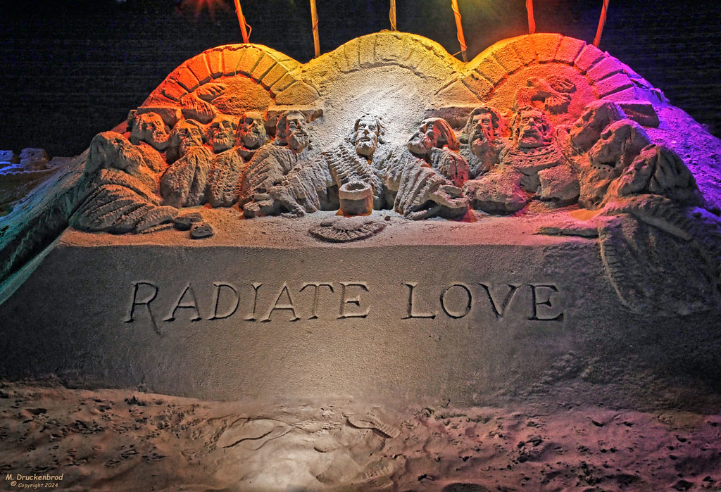 The Last Supper, a Sand Sculpture on the Ocean City Beach