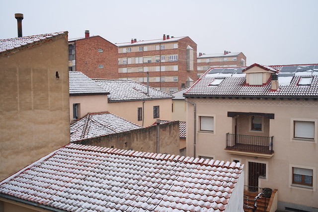 Snowy rooftops