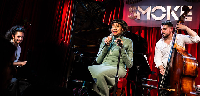 Mary Stallings with Emmet Cohen and Philip Norris at Smoke Jazz Club, NYC, 3/28/24